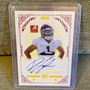 Onyx Domani Jackson autograph collage card. Crimson Tide college